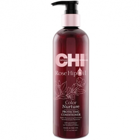 CHI ROSE HIP OIL kondicionierius dažytiems plaukams su erškėtuogių aliejumi 739 ml