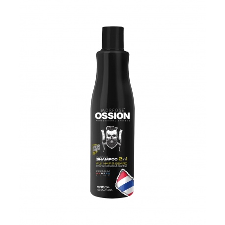 Morfose Ossion Premium Barber Line 2 in 1 Hair & Beard Shampoo 500 ML